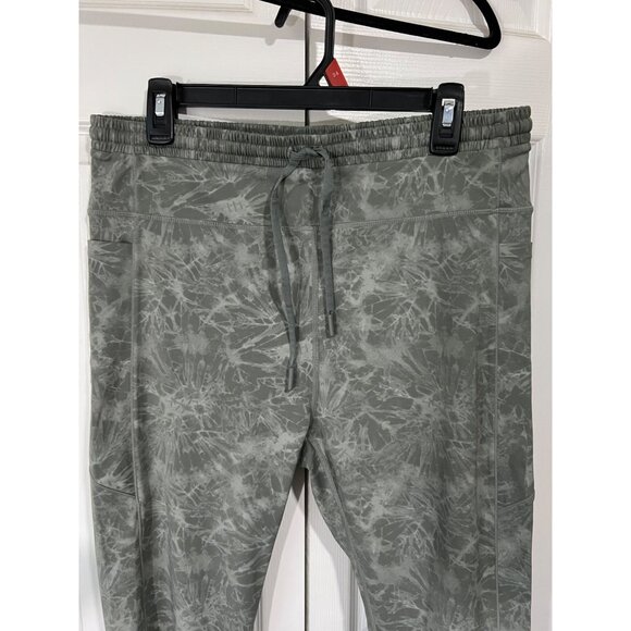 Zyia Active Tie-Dye Gray Drawstring Joggers Size 16-18 Lightweight Nylon/Spandex - Picture 5 of 8